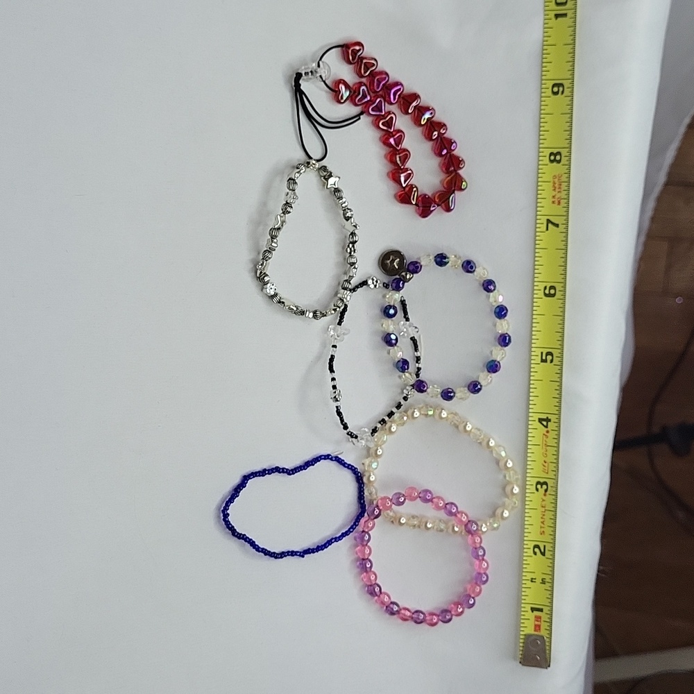 Vintage Days of the Bracelets 1990s Elastic Bead Jewelry (7)